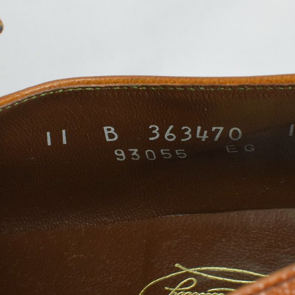 Vintage Men\'s 70s Florsheim Imperial Quality Brown Horse Bit Tassel Loafers - 11